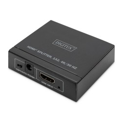 Rozdzielacz/Splitter HDMI DIGITUS 2-portowy 4K/30Hz EDID HDC… | PartsPC.pl