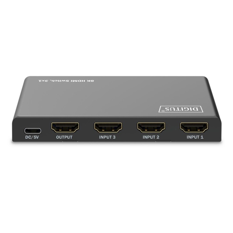 Przełącznik/Switch DIGITUS HDMI 3x1, 8K/60Hz (4:4:4) z... | PartsPC.pl
