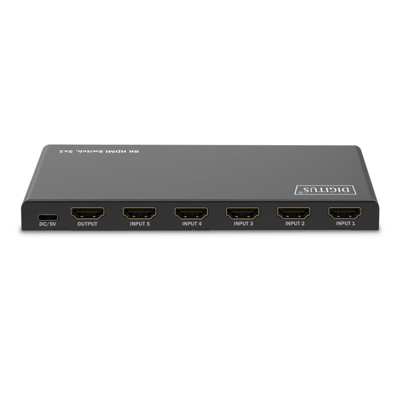 Przełącznik/Switch DIGITUS HDMI 5x1, 8K/60Hz (4:4:4) z HDR, … | PartsPC.pl