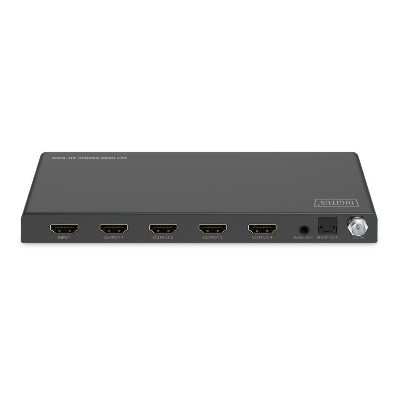 Rozdzielacz/Splitter DIGITUS HDMI 1x4, 8K/60Hz (4:4:4) z HDR, 48 Gbps, HDCP