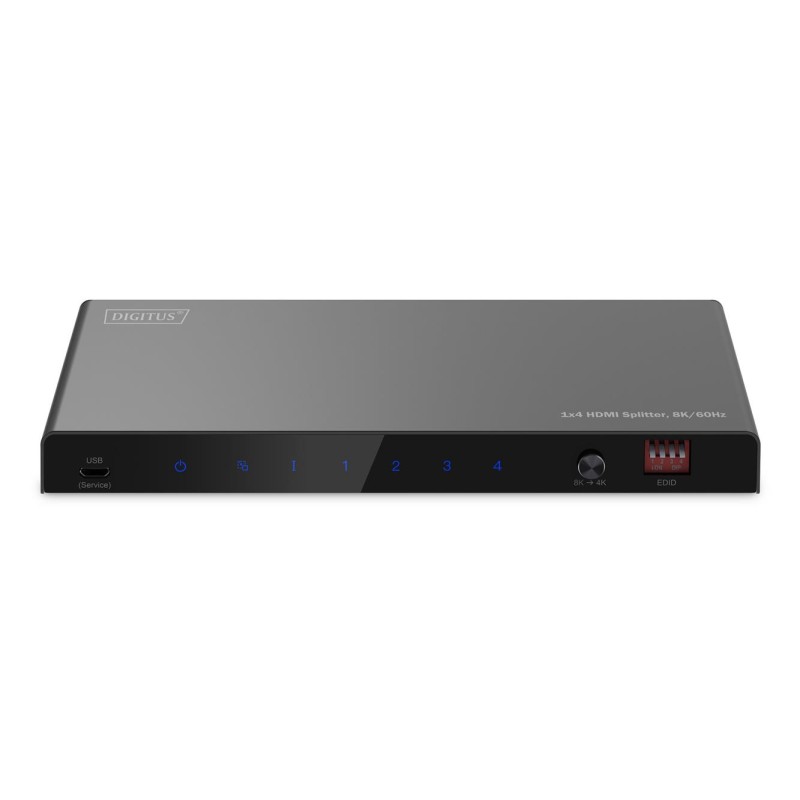 Rozdzielacz/Splitter DIGITUS HDMI 1x4, 8K/60Hz (4:4:4) z HDR, 48 Gbps, HDCP
