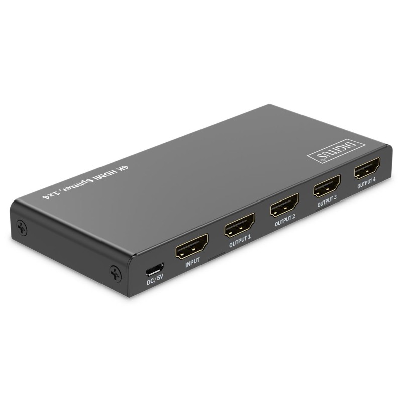 Rozdzielacz/Splitter DIGITUS HDMI 1x4, 4K/60Hz UHD z HDR, 18… | PartsPC.pl