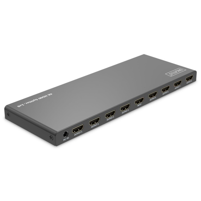Rozdzielacz/Splitter DIGITUS HDMI 1x8, 4K/60Hz UHD z HDR, 18 Gbps, HDCP