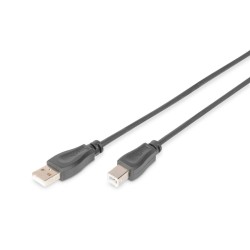 Kabel drukarkowy USB DIGITUS 2.0 A/M - USB B/M, 1,8m, miedź,… | PartsPC.pl
