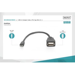 Kabel adapter USB 2.0 DIGITUS HighSpeed OTG Typ miniUSB B/US… | PartsPC.pl