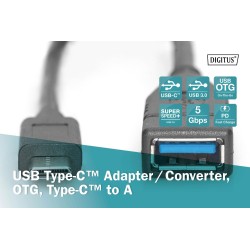 Kabel USB 3.1 Gen 1 DIGITUS SuperSpeed OTG Typ USB C/USB A M… | PartsPC.pl