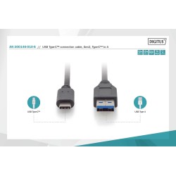 Kabel DIGITUS USB 3.1 Gen.2 SuperSpeed+ 10Gbps Typ USB C/A M… | PartsPC.pl