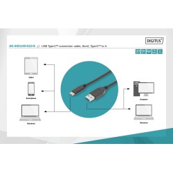 Kabel DIGITUS USB 3.1 Gen.2 SuperSpeed+ 10Gbps Typ USB C/A M… | PartsPC.pl