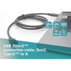 Kabel DIGITUS USB 3.1 Gen.2 SuperSpeed+ 10Gbps Typ USB C/A M… | PartsPC.pl