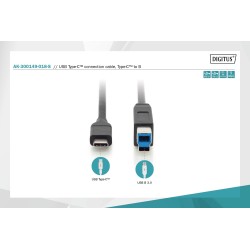 Kabel DIGITUS USB 3.0 SuperSpeed 5Gbps Typ USB C/B M/M Power… | PartsPC.pl