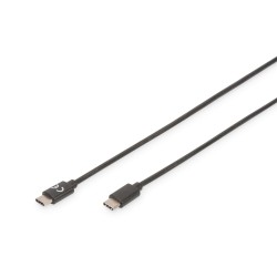 Kabel USB 2.0 DIGITUS HighSpeed Typ USB C/USB C M/M czarny 1… | PartsPC.pl