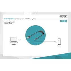Kabel USB 2.0 DIGITUS spiralny USB A/USB C, PD 60W, czarny, … | PartsPC.pl