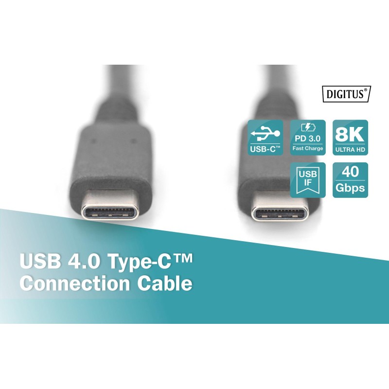 Kabel USB 4.0 DIGITUS Typ USB C/USB C M/M 40Gbps PD 3.1 240W… | PartsPC.pl