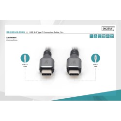 Kabel połączeniowy DIGITUS PREMIUM USB 4.0 Typ USB C/USB C M… | PartsPC.pl