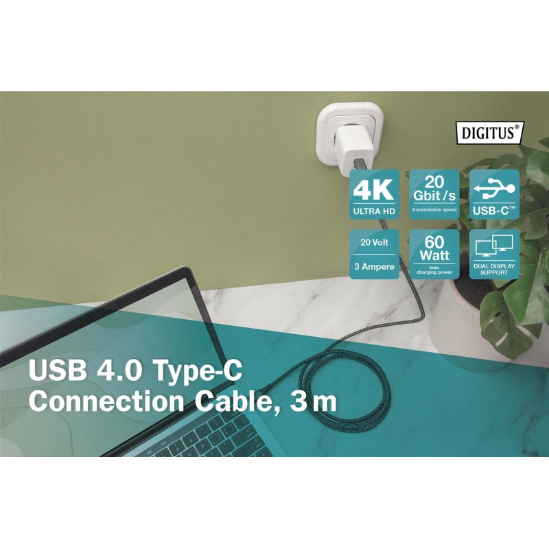 Kabel połączeniowy DIGITUS PREMIUM USB 4.0 Typ USB C/USB C M… | PartsPC.pl