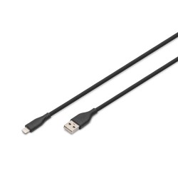 Kabel zasilający DIGITUS silikonowy USB-A - Lightning, USB 2… | PartsPC.pl