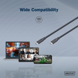 Kabel połączeniowy DIGITUS silikonowy USB-C - USB-C, USB... | PartsPC.pl