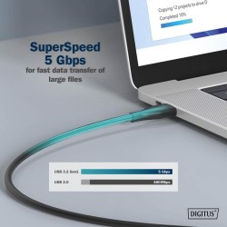 Kabel połączeniowy DIGITUS silikonowy USB-C - USB-C, USB... | PartsPC.pl