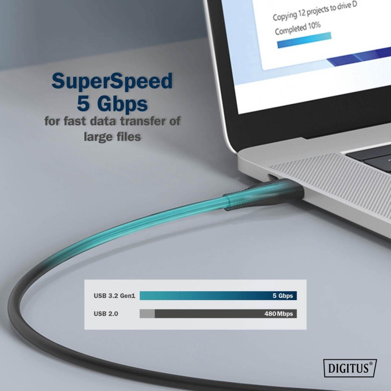 Kabel połączeniowy DIGITUS silikonowy USB-C - USB-C, USB... | PartsPC.pl