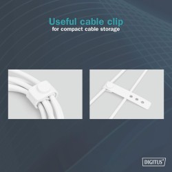 DIGITUS kabel USB-C AK-300340-005-W – Długość: 0,5 m