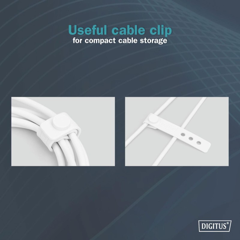 DIGITUS kabel USB-C AK-300340-005-W – Długość: 0,5 m