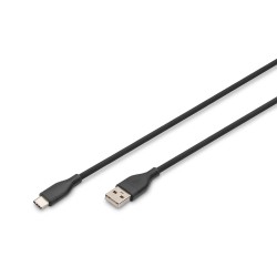 Kabel zasilający DIGITUS silikonowy USB-A - USB-C, USB 2.0 6… | PartsPC.pl
