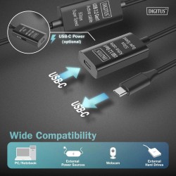 Kabel przedłużający aktywny DIGITUS DA-73109, USB 3.2 Gen1, … | PartsPC.pl