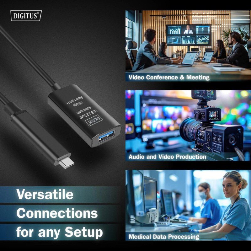 Kabel przedłużający aktywny DIGITUS DA-73113, USB 3.2 Gen2, … | PartsPC.pl