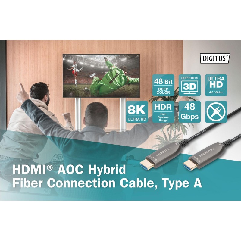 Kabel DIGITUS połączeniowy hybrydowy AOC HDMI 2.1 Ultr... | PartsPC.pl