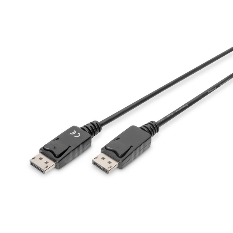 Kabel DisplayPort DIGITUS z zatrzaskami 1080p 60Hz FHD Typ DP/DP M/M czarny