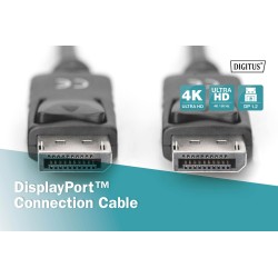 Kabel DisplayPort DIGITUS z zatrzaskami 4K 60Hz UHD Typ DP/D… | PartsPC.pl