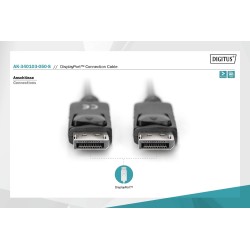 Kabel DisplayPort DIGITUS z zatrzaskami 1080p 60Hz FHD Typ D… | PartsPC.pl