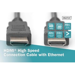 Kabel HDMI DIGITUS AK-330114-030-S Highspeed 1.4 z Eth. HDMI… | PartsPC.pl