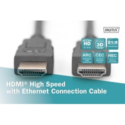 Kabel DIGITUS połączeniowy HDMI 2.0 Premium High Speed Ether… | PartsPC.pl