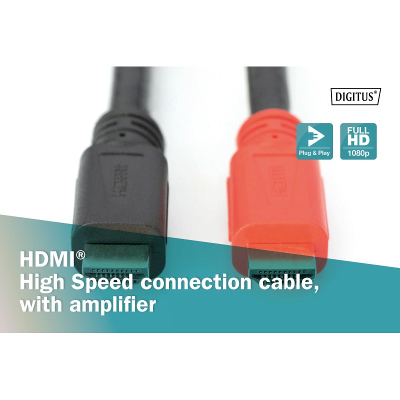 Kabel DIGITUS HDMI HighSpeed ze wzmacniaczem 1080p60Hz FHD T… | PartsPC.pl
