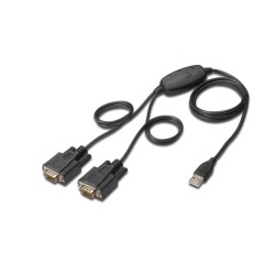 Konwerter USB 2.0 DIGITUS DA-70158 2xRS232, 1,5m | PartsPC.pl
