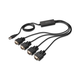 Konwerter USB 2.0 DIGITUS DA-70159 4xRS232, 1,5m | PartsPC.pl