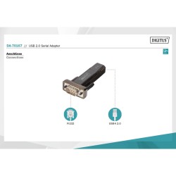 Konwerter(Adapter) DIGITUS DA-70167 USB 2.0 do RS232 (DB9) z… | PartsPC.pl