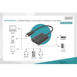 Kabel DIGITUS USB 3.1 Typ C Gen.2 SuperSpeed+ 10Gbps MiniJac… | PartsPC.pl