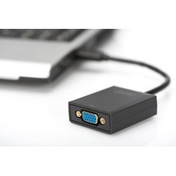 Kabel adapter DIGITUS VGA 1080p FHD na USB 3.0 aluminiowy | PartsPC.pl