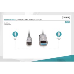 Kabel adapter DIGITUS hybrydowy AOC USB Typ C na HDMI 4K 60H… | PartsPC.pl