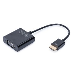 Adapter audio-video DIGITUS HDMI typ A do VGA, FHD, 3.5mm Mi… | PartsPC.pl