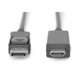 Kabel adapter DIGITUS DisplayPort 1.2 4K 60Hz UHD Typ DP/HDM… | PartsPC.pl