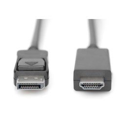 Kabel adapter DIGITUS DisplayPort 1.2 4K 60Hz UHD Typ DP/HDM… | PartsPC.pl