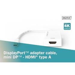 Kabel adapter DIGITUS Mini Displayport 4K 60Hz Typ mDP/HDMI … | PartsPC.pl