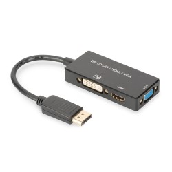 Kabel adapter DIGITUS 3w1 DisplayPort 4K 30Hz/1080p 60Hz DP … | PartsPC.pl