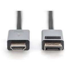 Kabel adapter DIGITUS PREMIUM DisplayPort - HDMI 4K 30Hz DP/… | PartsPC.pl