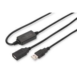 Kabel przedłużający aktywny DIGITUS DA-73101 USB 2.0 15m | PartsPC.pl