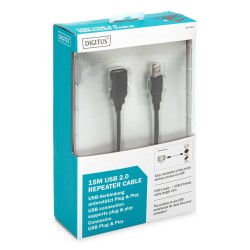 Kabel przedłużający aktywny DIGITUS DA-73101 USB 2.0 15m | PartsPC.pl