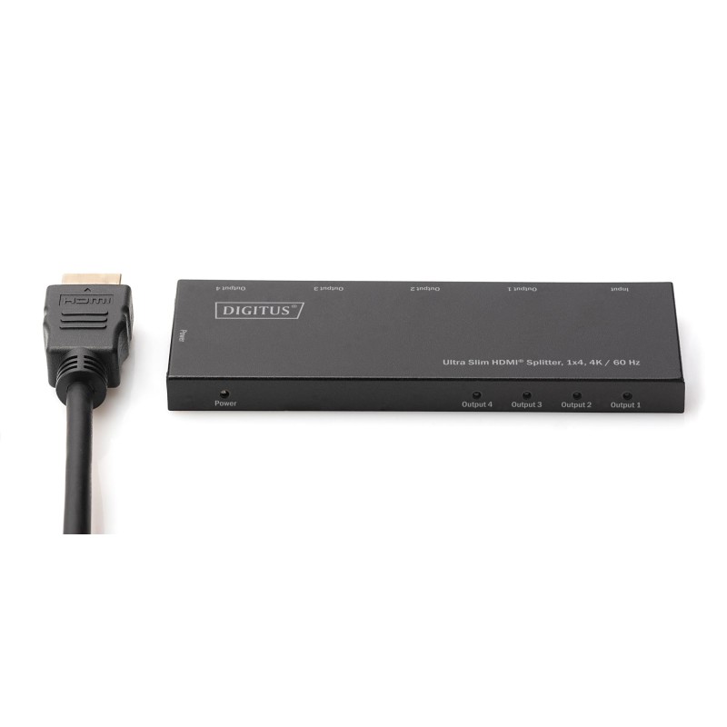 Rozdzielacz (Splitter) DIGITUS Ultra Slim HDMI 1x4, 4K 60Hz … | PartsPC.pl